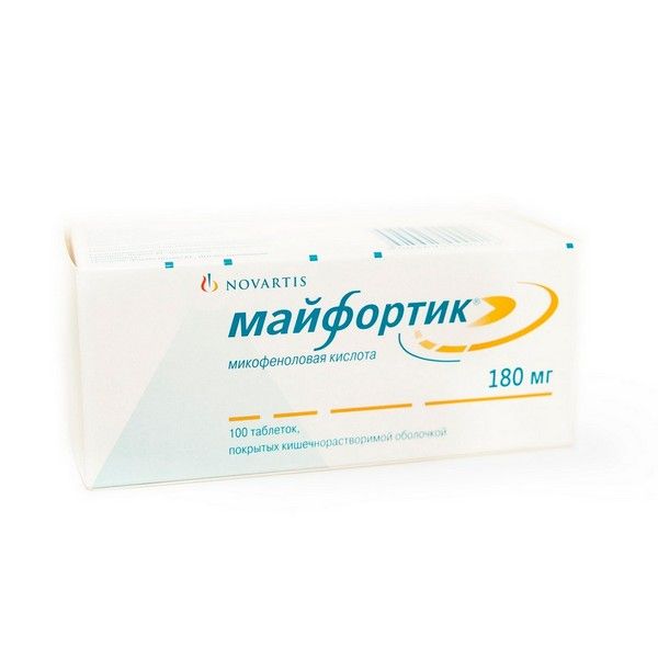 Фотография товара Майфортик таблетки кишечнорастворимые п/о 360мг 60шт