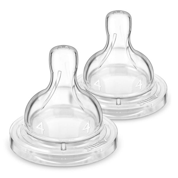 Фотография товара Соска силиконовая быстрый поток с 6 мес. Anti-colic Philips Avent 2шт (SCY764/02)