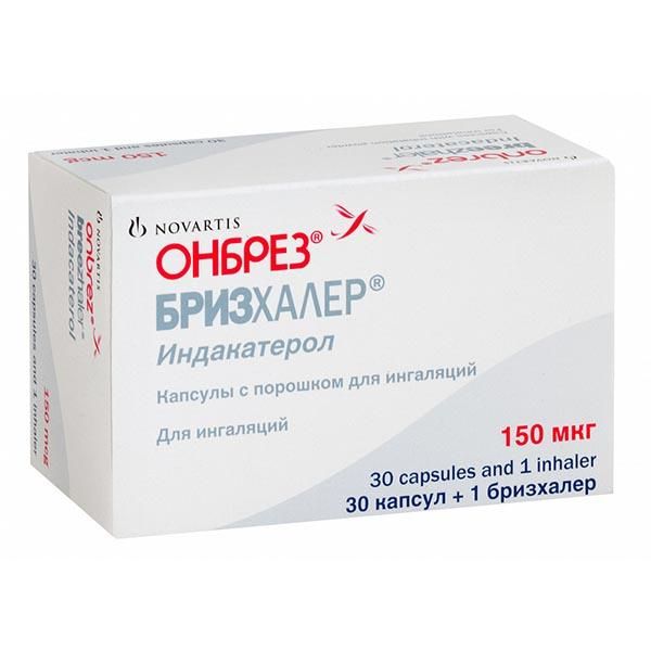 Фотография товара Онбрез Бризхалер капсулы для ингаляций 300мкг 30шт
