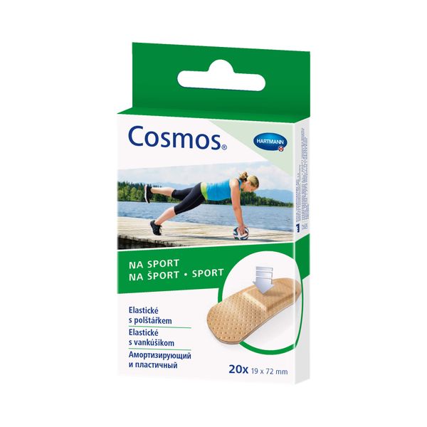 Фотография товара Пластырь нестерильный телесный Sport Cosmos/Космос 1,9см х 7,2см 20шт