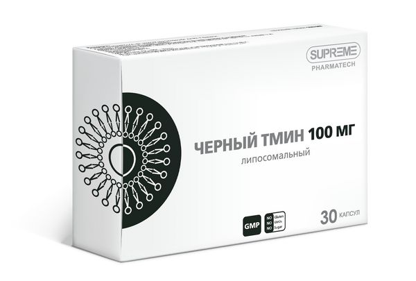 Фотография товара Тмин черный липосомальный Supreme Pharmatech капсулы 548мг 30шт