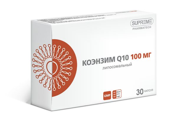 Фотография товара Коэнзим Q10 липосомальный Supreme Pharmatech капсулы 548мг 30шт