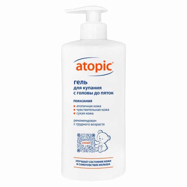 Фотография товара Гель для купания с головы до пяток Atopic/Атопик фл. 400мл