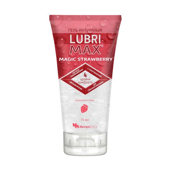 Фотография товара Гель интимный Strawberry Magic Lubrimax/Лубримакс туба 75мл