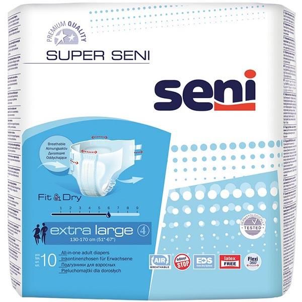 Фотография товара Подгузники Super Seni (Супер Сени) large р.3 100-150 см. 2100 мл 30 шт.