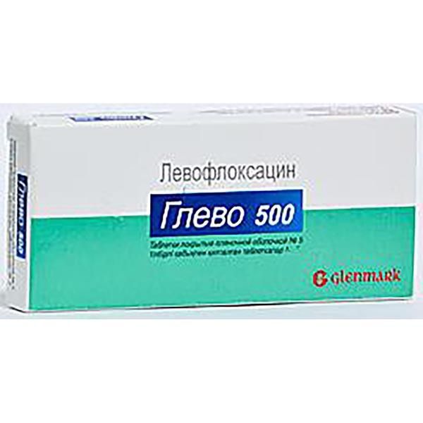 Фотография товара Глево таблетки п/о плен. 500мг 5шт