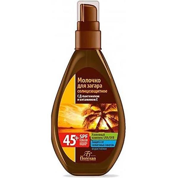 Фотография товара Молочко-спрей для загара солнцезащитное SPF45+ Floresan/Флоресан 160мл