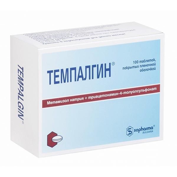 Фотография товара Темпалгин таблетки п/о плен. 20шт