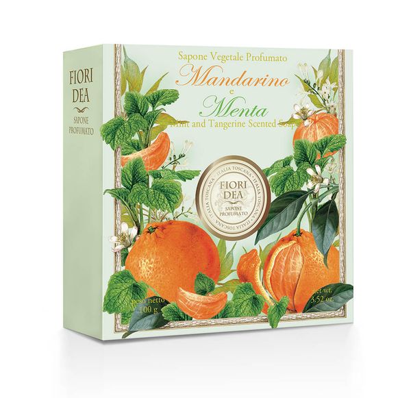 Фотография товара Мыло кусковое мандарин и мята Fiori Dea/Фьери Дея 100г