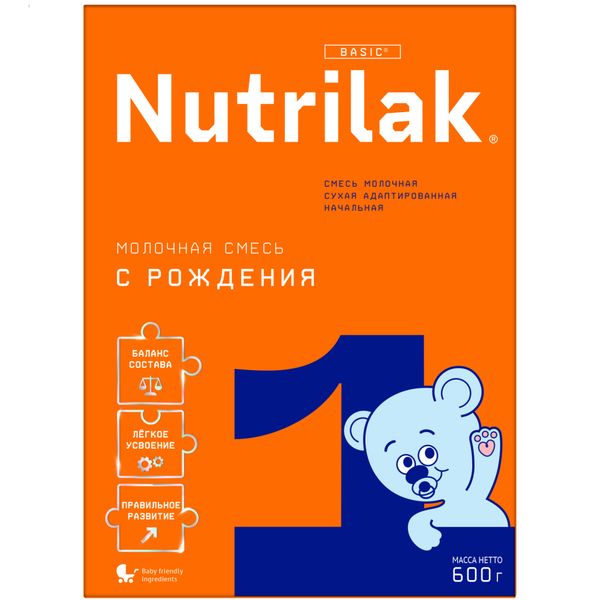 Фотография товара Смесь сухая молочная адаптированная начальная Premium+ 1 Nutrilak/Нутрилак 600г
