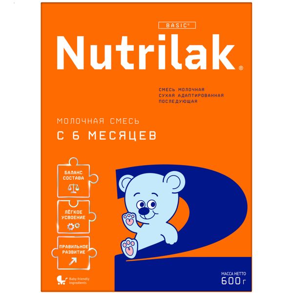Фотография товара Смесь сухая молочная адаптированная последующая Premium+ 2 Nutrilak/Нутрилак 600г