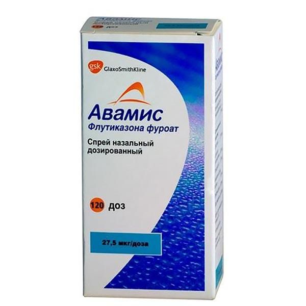 Фотография товара Авамис спрей назальный дозированный 27,5мкг/доза 120доз