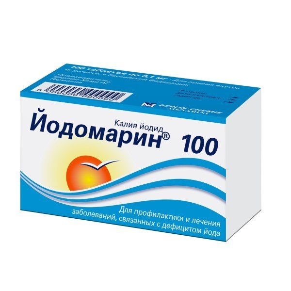 Фотография товара Йодомарин 100 таблетки 0,1мг 100шт
