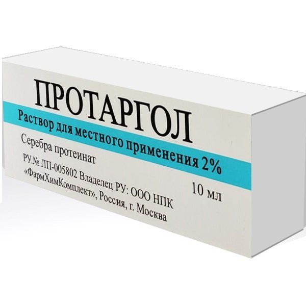 Фотография товара Протаргол раствор для местного применения фл.-кап. 2% 10мл