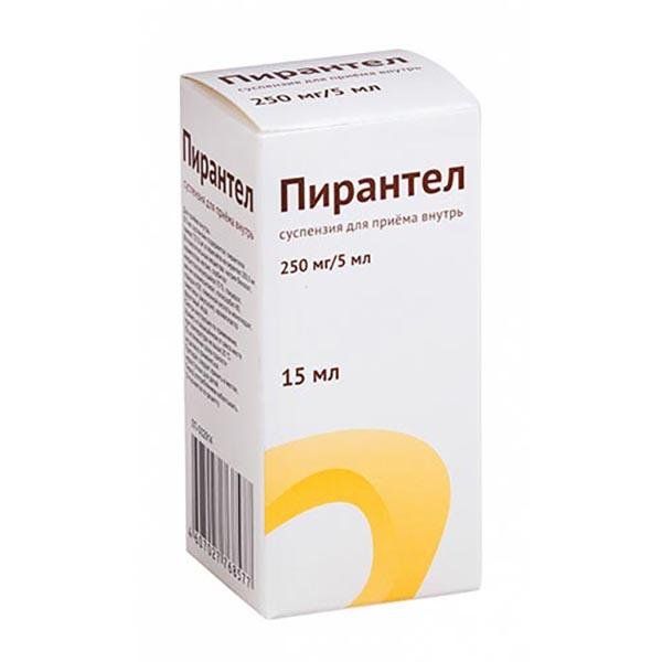 Фотография товара Пирантел суспензия для приема внутрь 250мг/5мл 15мл