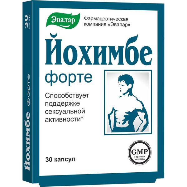 Фотография товара Йохимбе Форте Эвалар капсулы 30шт