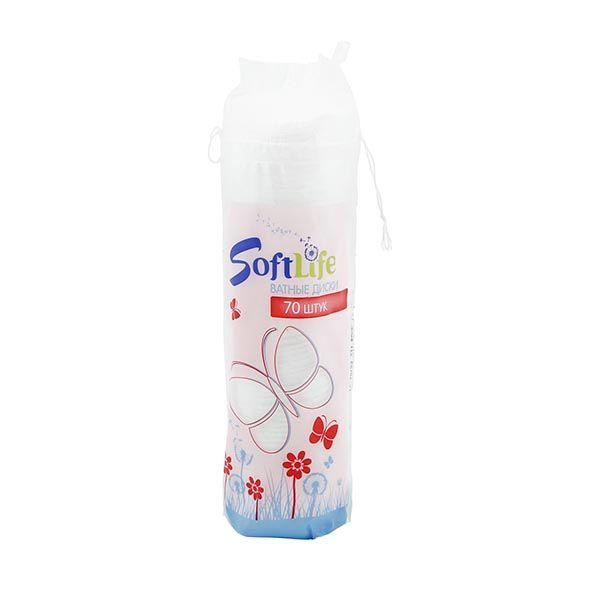 Фотография товара Диски ватные SoftLife/СофтЛайф 70шт