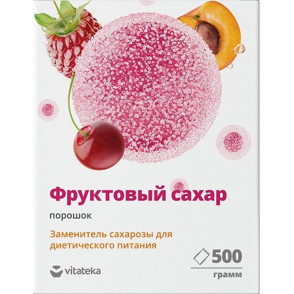 Фотография товара Фруктовый сахар (фруктоза) Vitateka/Витатека порошок 500г