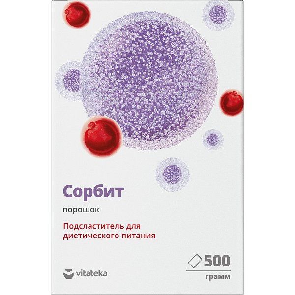 Фотография товара Подсластитель сорбит Vitateka/Витатека порошок 500г