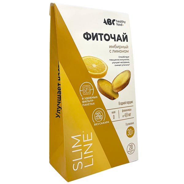 Фотография товара Чай имбирный с лимоном Тонус и витамины ABC Healthy Food фильтр-пакеты 20шт