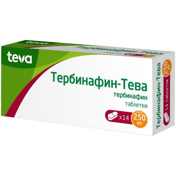 Фотография товара Тербинафин-Тева таблетки 250мг 14шт