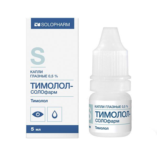 Фотография товара Тимолол-СОЛОфарм капли глазные 0,5% 5мл