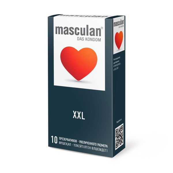 Фотография товара Презервативы увеличенного размера XXL Masculan/Маскулан 10шт