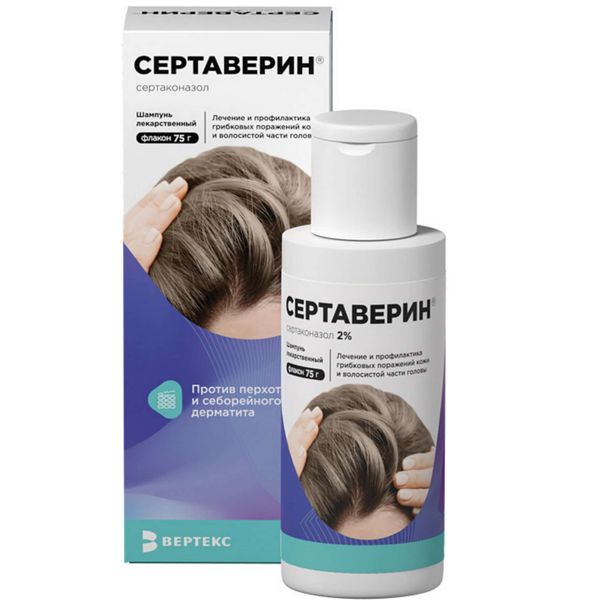 Фотография товара Сертаверин шампунь лекарственный фл. 2% 75г