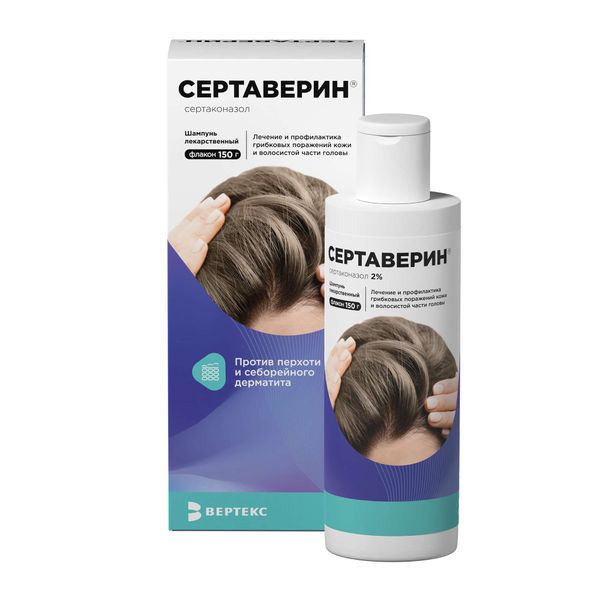 Фотография товара Сертаверин шампунь лекарственный фл. 2% 150г
