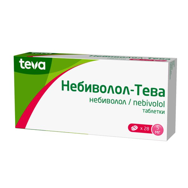 Фотография товара Небиволол-Тева таблетки 5мг 28шт