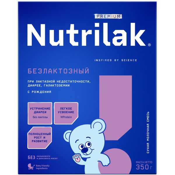 Фотография товара Смесь сухая специализированная безлактозный Premium Nutrilak/Нутрилак 350г