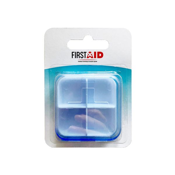 Фотография товара Таблетница на день карманная 4 отделения First Aid/Ферстэйд