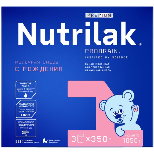 Фотография товара Смесь сухая молочная начальная для детей с 0 до 6 мес. Premium 1 Nutrilak/Нутрилак 1050г