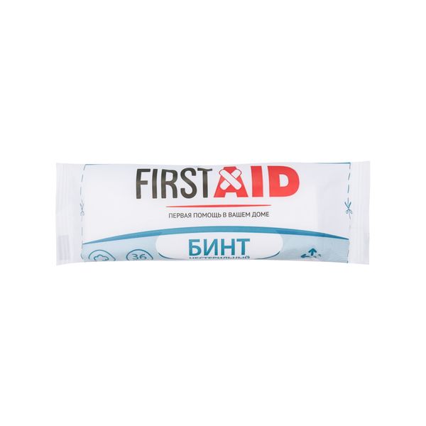 Фотография товара Бинт медицинский нестерильный First Aid/Ферстэйд 5м х 10см