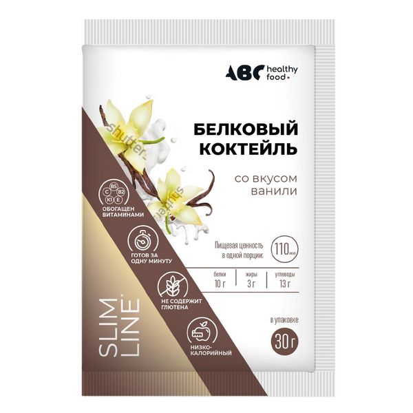 Фотография товара Коктейль белковый вкус ванили Провита ABC Healthy Food 30г