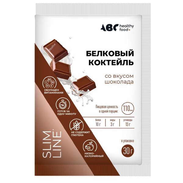 Фотография товара Коктейль белковый вкус шоколада Провита ABC Healthy Food 30г