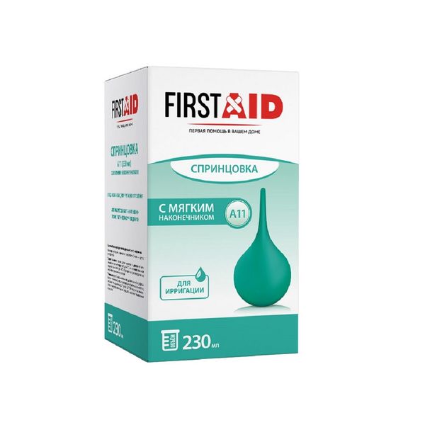 Фотография товара Спринцовка А14 с мягким наконечником First Aid/Ферстэйд 490мл