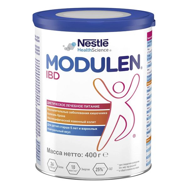 Фотография товара Смесь лечебная при ВЗК с 5 лет Modulen IBD/Модулен АйБиДи 400г