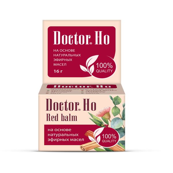 Фотография товара Бальзам ароматический на основе эфирных масел Red balm Doctor Ho/Доктор Хо банка 16г