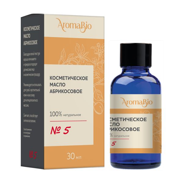 Фотография товара Масло косметическое абрикосовое AromaBio/АромаБио 30мл
