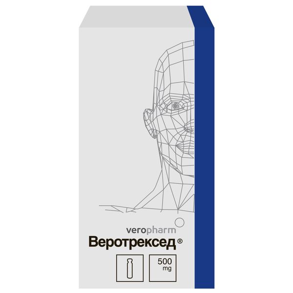 Фотография товара Веротрексед лиофилизат для приг. раствора для инфузий 500мг