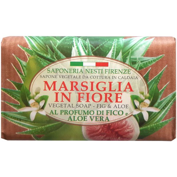 Фотография товара Мыло твердое туалетное инжир и алое Marsiglia in fiore Nesti Dante/Нести Данте 125г
